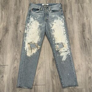 Levi's X Rolling Stones Limited Edition Factory Destroyed Wedgie Fit Jeans